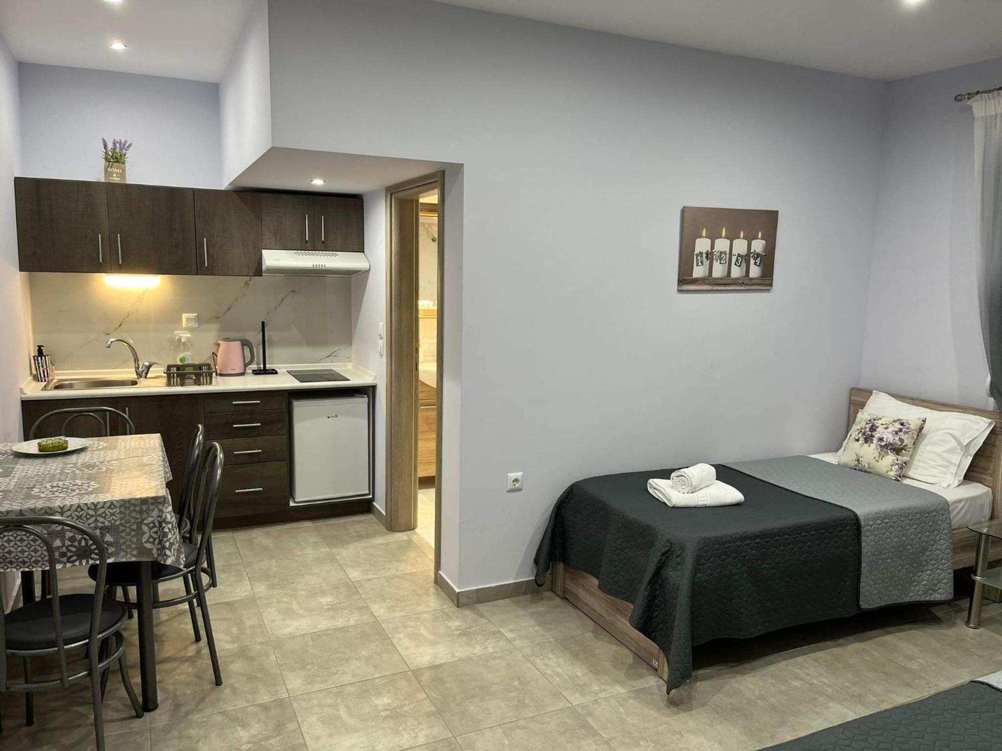Kaiafas Luxury Philoxenia Apartamento Néa Péramos Quarto foto